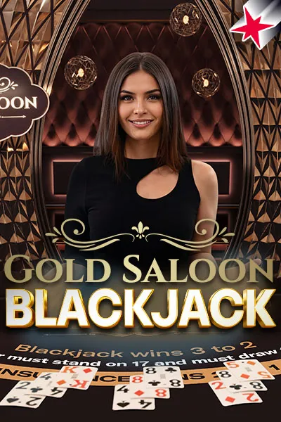 Gold Saloon Blackjack live game cover